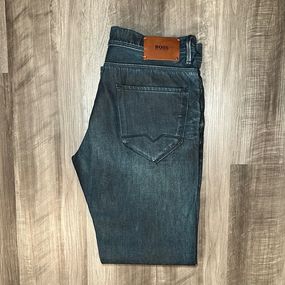BOSS Hugo Boss Orange Light Coated Regular Fit Jeans - 34